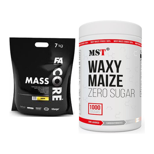 Masse-Duo: FA Nutrition CORE Mass + MST WAXY MAIZE – alle enthaltenen Artikel