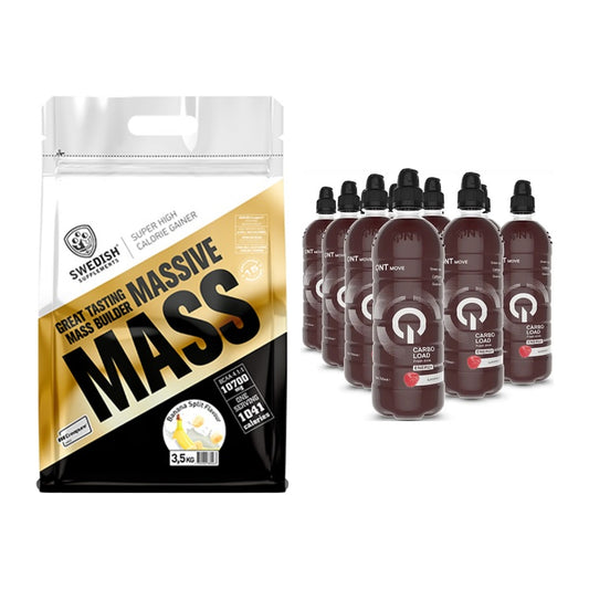 Masse-Duo: Swedish Supplements Massive Mass + QNT Carbo Load – alle enthaltenen Artikel