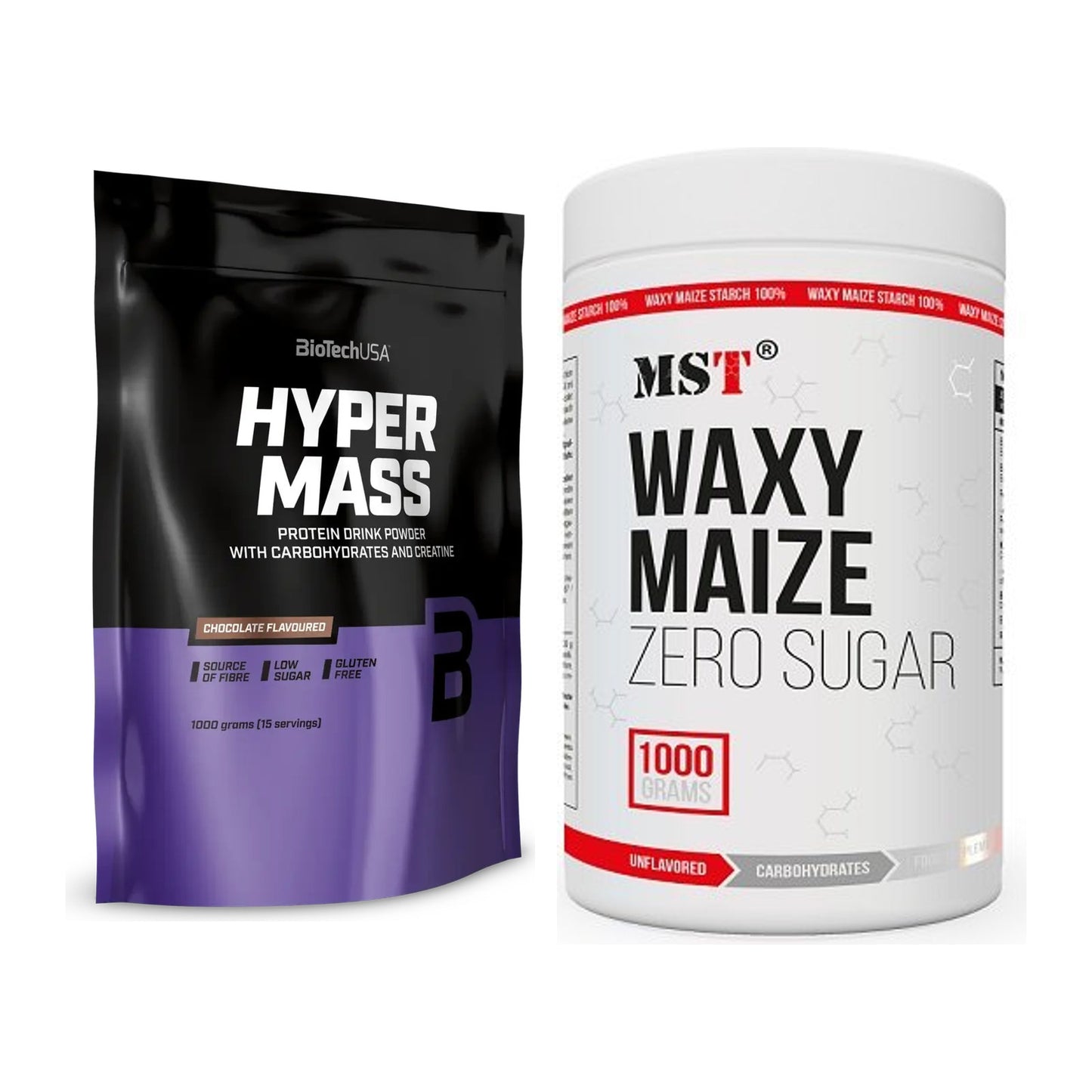 Masse-Duo: BioTech Hyper Mass + MST WAXY MAIZE – alle enthaltenen Artikel