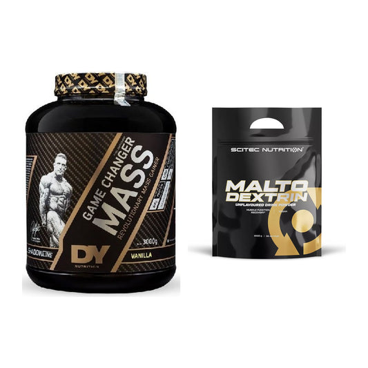 Masse-Duo: DY Nutrition Game Changer + Scitec Maltodextrin 2000g – alle enthaltenen Artikel