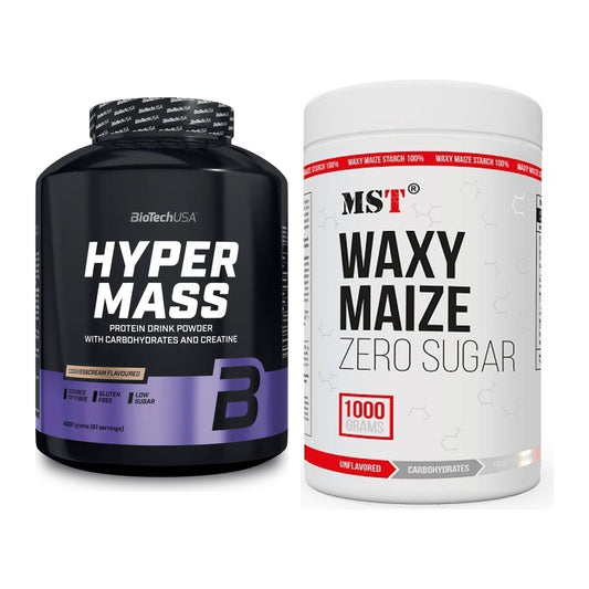 Masse-Duo: BioTech Hyper Mass 4000g + MST WAXY MAIZE – alle enthaltenen Artikel