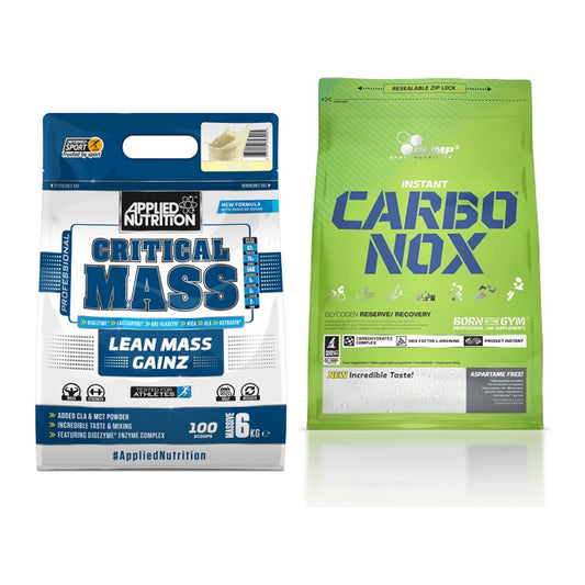 Masse-Duo: Applied Nutrition Critical + Olimp Carbo Nox 1kg Pulver – alle enthaltenen Artikel