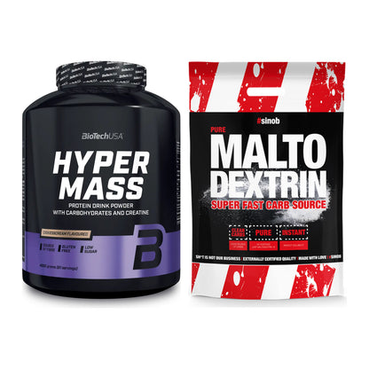 Masse-Duo: BioTech Hyper Mass + Sinob Maltodextrin – alle enthaltenen Artikel