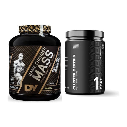 Masse-Duo: DY Nutrition Game Changer + BPS-Pharma Glyco Carbs Rapid – alle enthaltenen Artikel