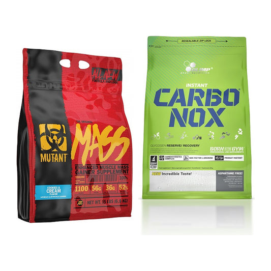 Masse-Duo: Mutant Mass + Olimp Carbo Nox 1kg Pulver – alle enthaltenen Artikel