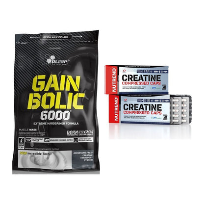 Masseaufbau-Set: Olimp Gain Bolic 6000 1kg + Nutrend Creatine – alle enthaltenen Artikel