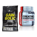 Masseaufbau-Set: Olimp Gain Bolic 6000 1kg + Nutrend Creatine – alle enthaltenen Artikel