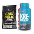 Masseaufbau-Set: Olimp Gain Bolic 6000 + Nutrend Kre-Alkalyn – alle enthaltenen Artikel
