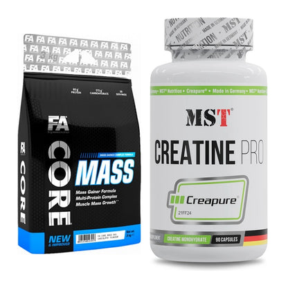 Masseaufbau-Set: FA Nutrition Core Mass + MST Creatine Pro CREAPURE – alle enthaltenen Artikel