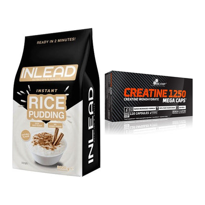 Masseaufbau-Set: INLEAD Instant Rice + Olimp Creatine Mega Caps – alle enthaltenen Artikel