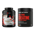 Masseaufbau-Set: Big Zone Rice Meal 3000g + Body Attack 100% Pure – alle enthaltenen Artikel