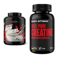 Masseaufbau-Set: Big Zone Rice Meal 3000g + Body Attack 100% Pure – alle enthaltenen Artikel