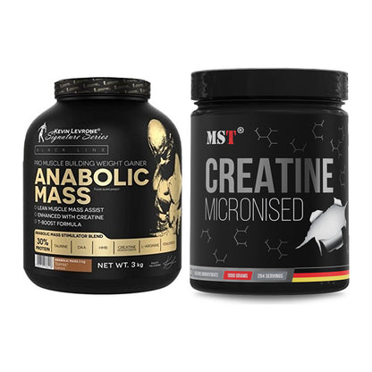 Masseaufbau-Set: Kevin Levrone Anabolic + MST Creatin Monohydrate – alle enthaltenen Artikel