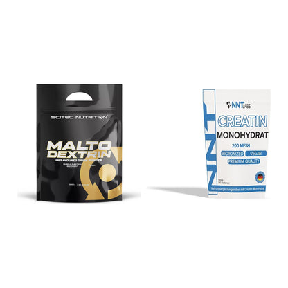 Masseaufbau-Set: Scitec Maltodextrin 2000g + NNT Creatin Monohydrat – alle enthaltenen Artikel