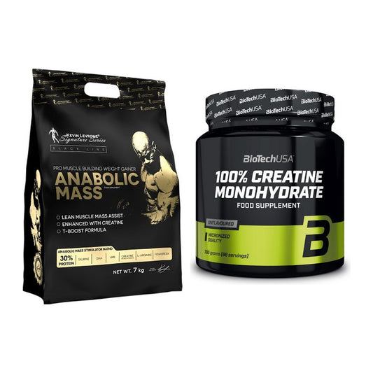 Masseaufbau-Set: Kevin Levrone Anabolic + BioTech Creatine – alle enthaltenen Artikel
