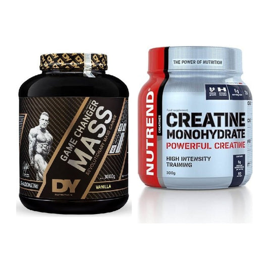 Masseaufbau-Set: DY Nutrition Game Changer + Nutrend Creatine – alle enthaltenen Artikel