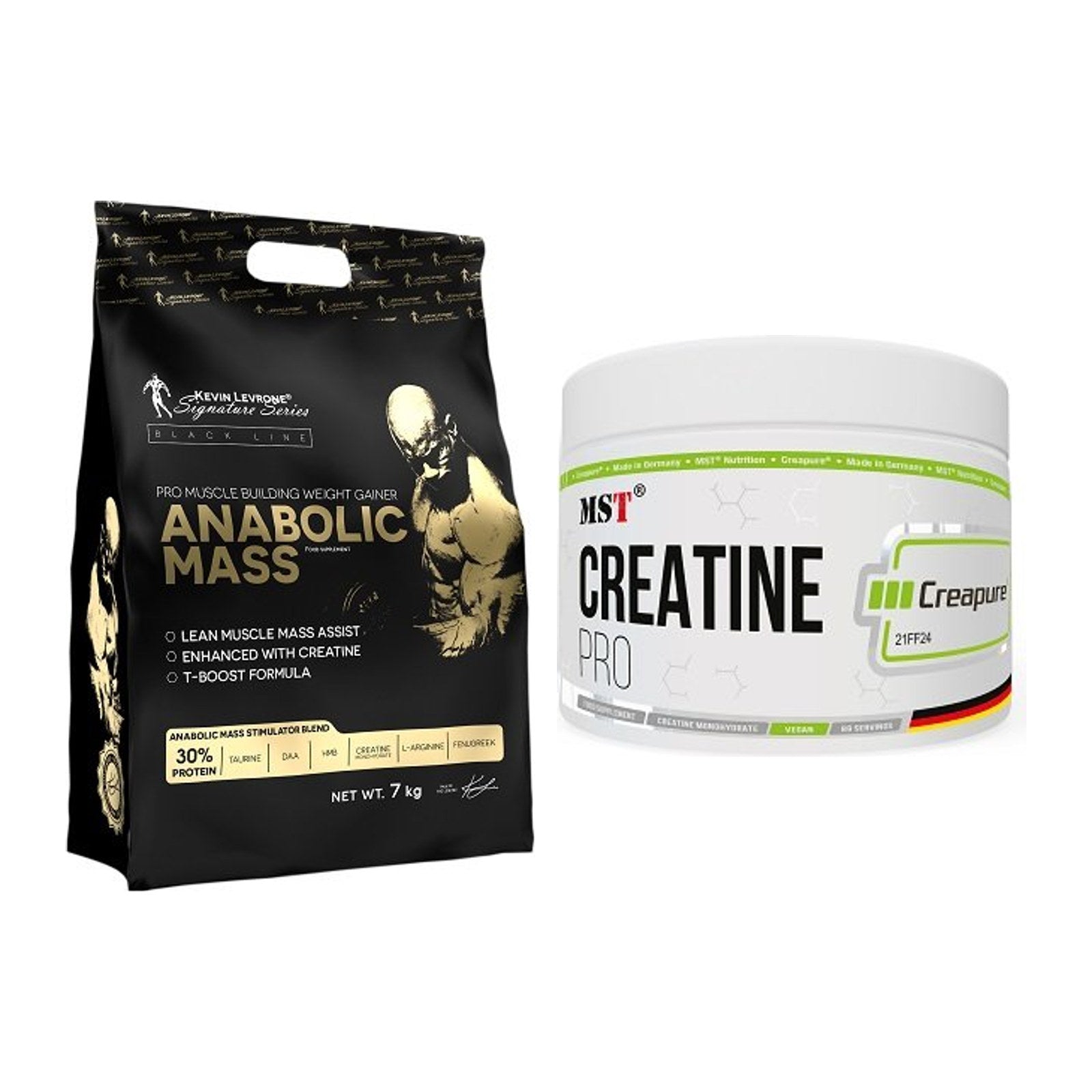 Masseaufbau-Set: Kevin Levrone Anabolic + MST Creatin Pro CREAPURE – alle enthaltenen Artikel