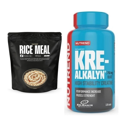 Masseaufbau-Set: Big Zone Instant Rice + Nutrend Kre-Alkalyn – alle enthaltenen Artikel