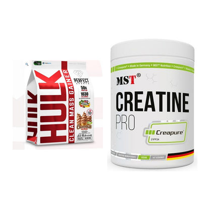 Masseaufbau-Set: Perfect Sports Hulk Clean + MST Creatin Pro CREAPURE – alle enthaltenen Artikel