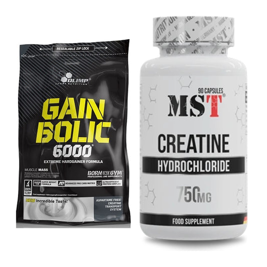 Masseaufbau-Set: Olimp Gain Bolic 6000 + MST Creatin HCL – alle enthaltenen Artikel
