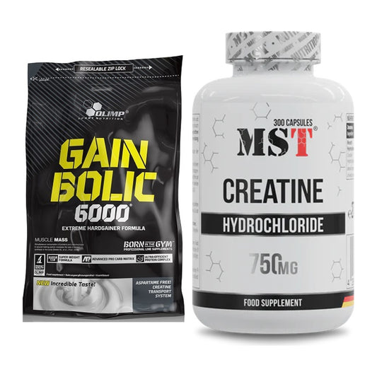Masseaufbau-Set: Olimp Gain Bolic 6000 + MST Creatine HCL – alle enthaltenen Artikel