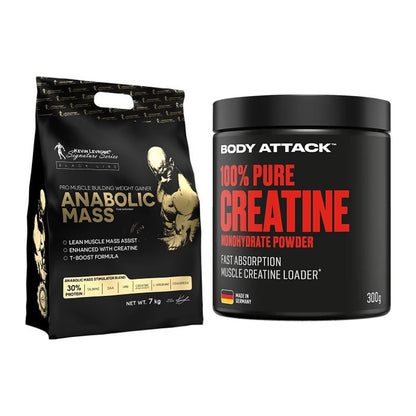 Masseaufbau-Set: Kevin Levrone Anabolic + Body Attack 100% Pure – alle enthaltenen Artikel