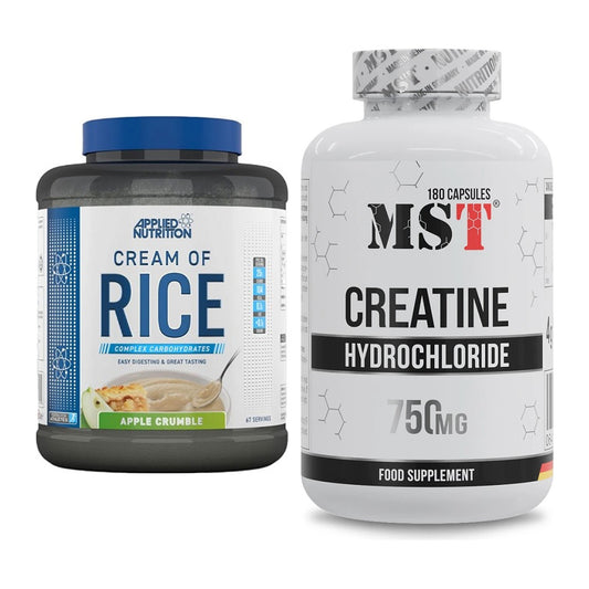 Masseaufbau-Set: Applied Nutrition Cream of Rice + MST Creatine HCL – alle enthaltenen Artikel