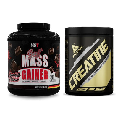Masseaufbau-Set: MST Best Mass Gainer + Peak Creatin Powder – alle enthaltenen Artikel