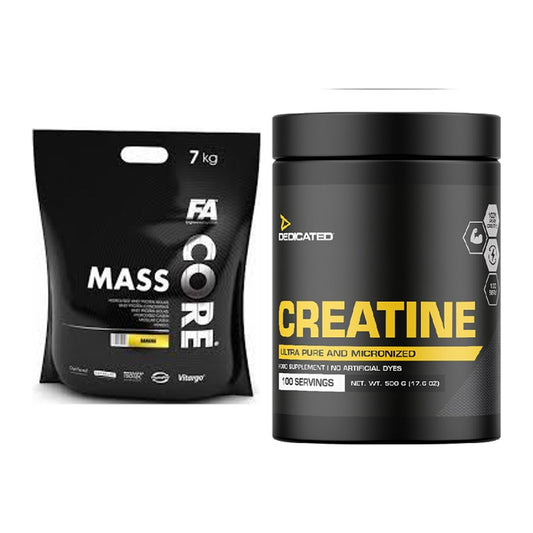 Masseaufbau-Set: FA Nutrition CORE Mass + Dedicated Creatine – alle enthaltenen Artikel