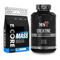 Masseaufbau-Set: FA Nutrition Core Mass + MST Creatine Monohydrate – alle enthaltenen Artikel