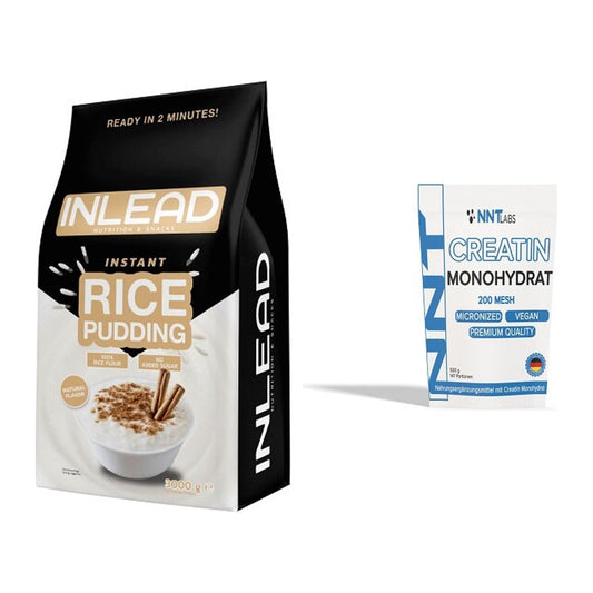Masseaufbau-Set: INLEAD Instant Rice Pudding + NNT Creatin Monohydrat – alle enthaltenen Artikel