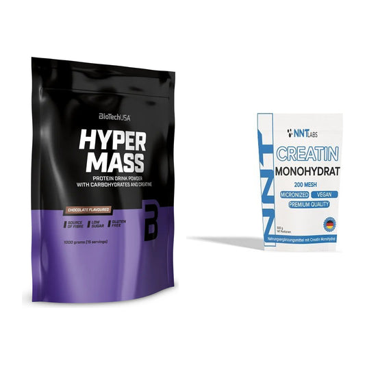 Masseaufbau-Set: BioTech Hyper Mass + NNT Creatin Monohydrat – alle enthaltenen Artikel