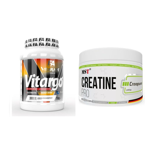Masseaufbau-Set: FA Vitarade Vitargo + MST Creatin Pro CREAPURE – alle enthaltenen Artikel