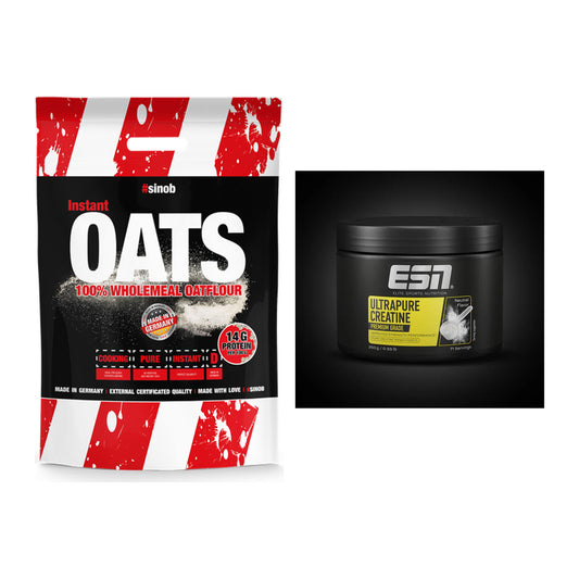Masseaufbau-Set: Sinob Instant Oats + ESN Ultrapure Creatine – alle enthaltenen Artikel