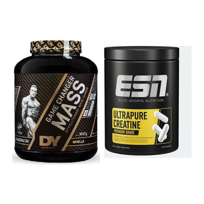 Masseaufbau-Set: DY Nutrition Game Changer + ESN Ultrapure Creatine – alle enthaltenen Artikel