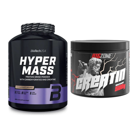 Masseaufbau-Set: BioTech Hyper Mass 4000g + Big Zone Creatin – alle enthaltenen Artikel
