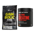 Masseaufbau-Set: Olimp Gain Bolic 6000 + Body Attack 100% Pure – alle enthaltenen Artikel