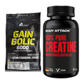 Masseaufbau-Set: Olimp Gain Bolic 6000 + Body Attack 100% Pure – alle enthaltenen Artikel