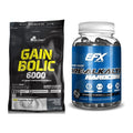 Masseaufbau-Set: Olimp Gain Bolic 6000 + EFX Kre-Alkalyn Hardcore – alle enthaltenen Artikel