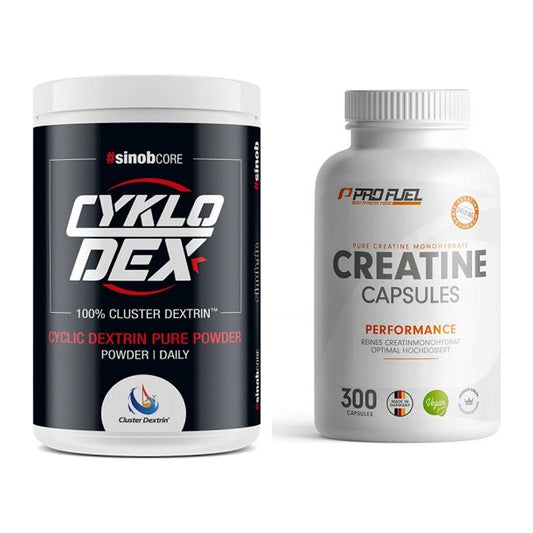 Masseaufbau-Set: Sinob Core CykloDex 1kg + ProFuel Creatine – alle enthaltenen Artikel