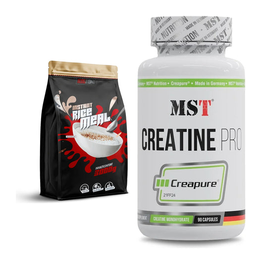 Masseaufbau-Set: Big Zone Rice Meal 3000g + MST Creatine Pro CREAPURE – alle enthaltenen Artikel