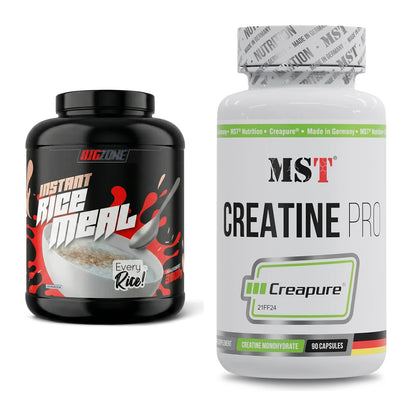 Masseaufbau-Set: Big Zone Rice Meal 3000g + MST Creatine Pro CREAPURE – alle enthaltenen Artikel