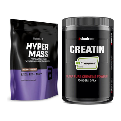 Masseaufbau-Set: BioTech Hyper Mass + Sinob Creatin CREAPURE – alle enthaltenen Artikel