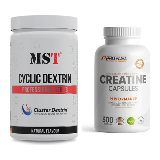 Masseaufbau-Set: MST Cluster Dextrin + ProFuel Creatine Monohydrate – alle enthaltenen Artikel
