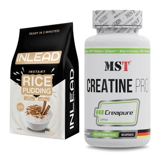 Masseaufbau-Set: INLEAD Instant Rice + MST Creatine Pro CREAPURE – alle enthaltenen Artikel