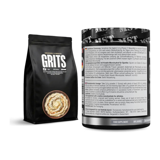 Masseaufbau-Set: Big Zone Grits (Maisgrieß) + MST Creatin Monohydrate – alle enthaltenen Artikel