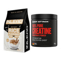 Masseaufbau-Set: INLEAD Instant Rice + Body Attack 100% Pure – alle enthaltenen Artikel
