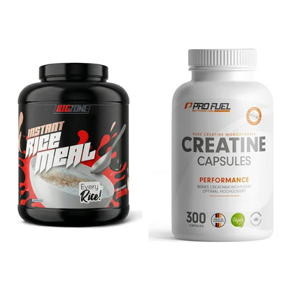 Masseaufbau-Set: Big Zone Rice Meal 3000g + ProFuel Creatine – alle enthaltenen Artikel