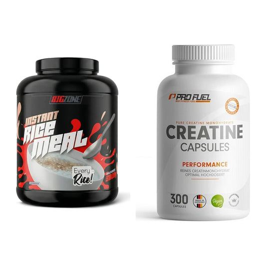 Masseaufbau-Set: Big Zone Rice Meal 3000g + ProFuel Creatine – alle enthaltenen Artikel