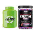 Masseaufbau-Set: Scitec Jumbo + Weider Micronized Creatine Gummies – alle enthaltenen Artikel